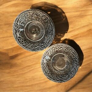 Pair Of Orrefors Kosta Boda Sweden
DISCUS Votive Candle Holders.